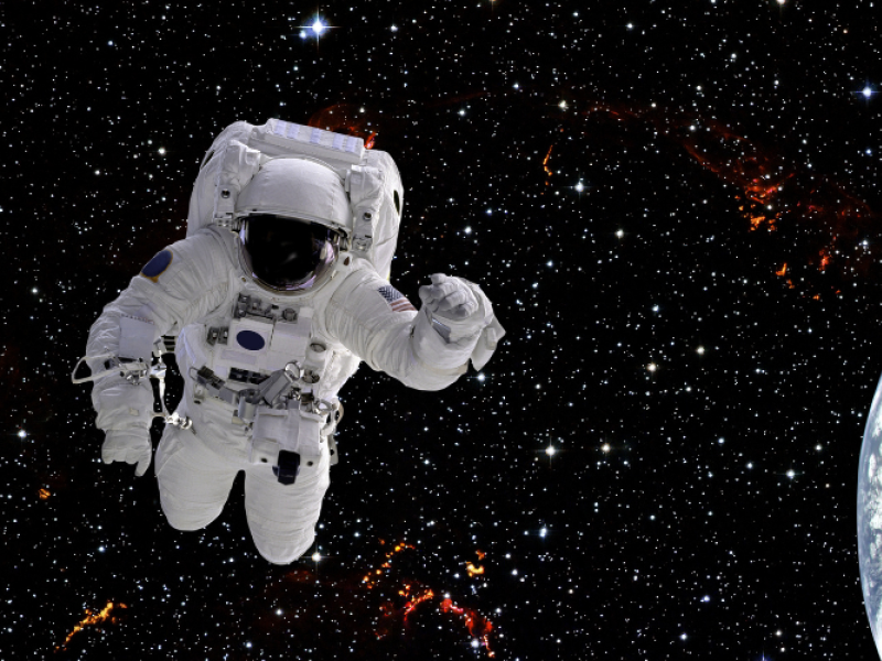 Astronaut i rummet